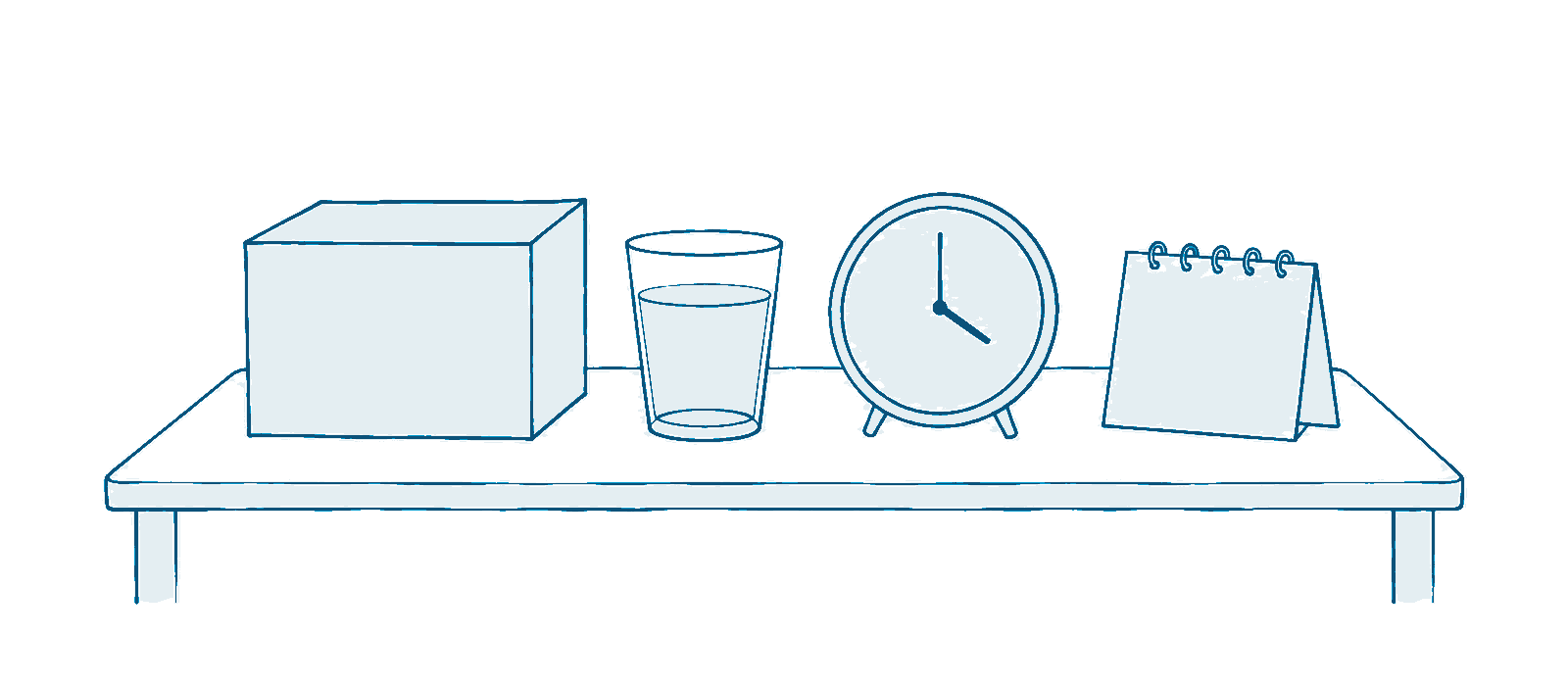 内視鏡検査の準備のイラスト