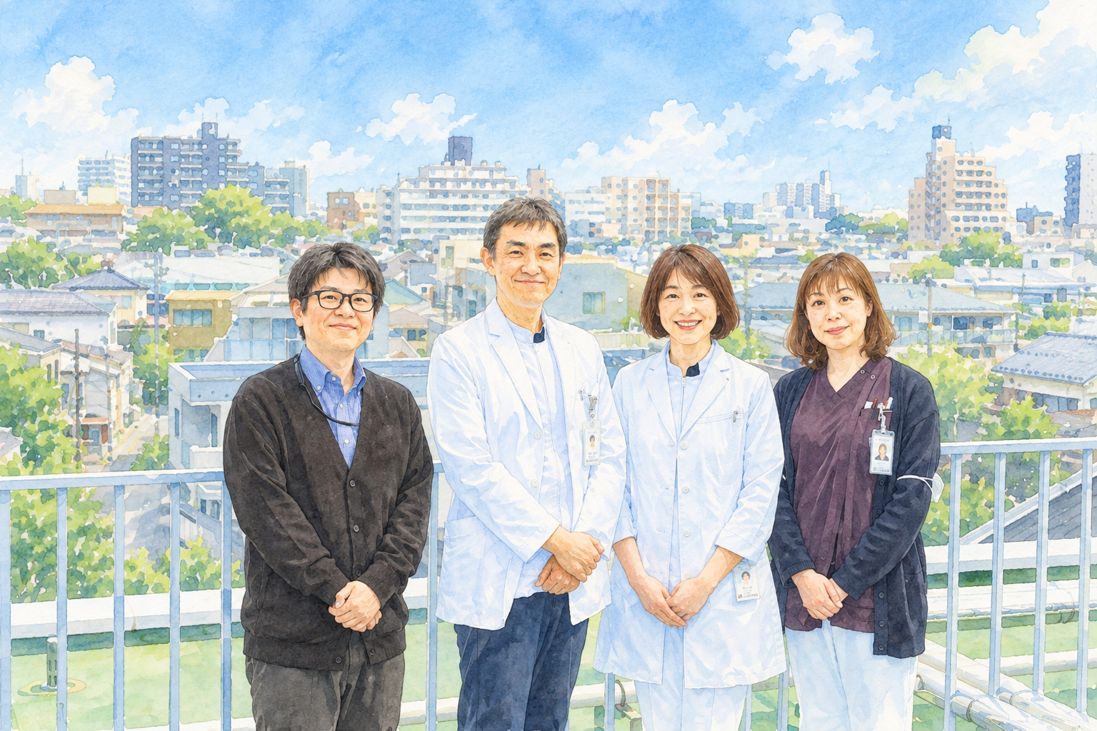 としま昭和病院で働くスタッフの集合イメージ